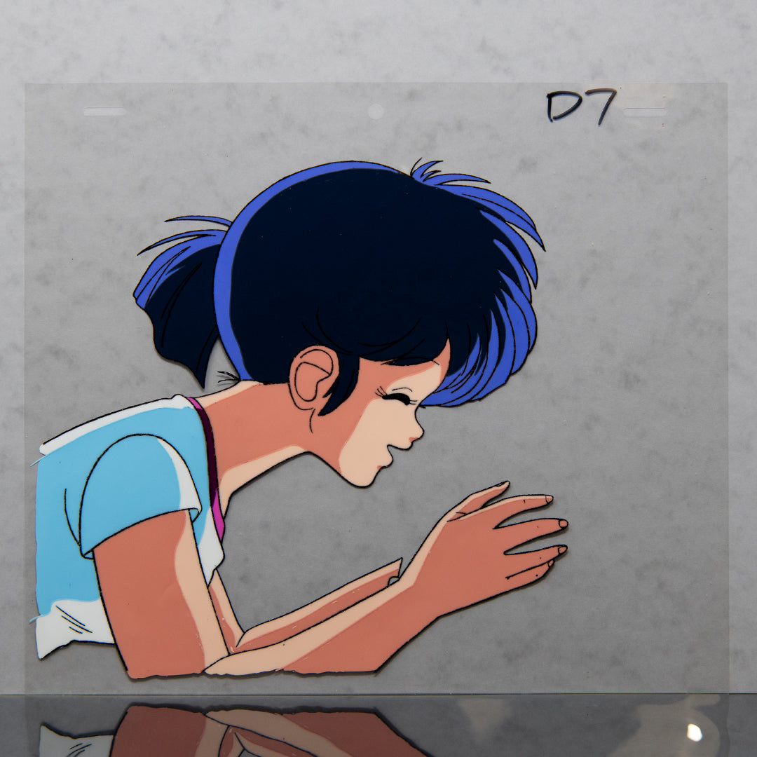 Norakuro – Rika Profile, Smiling – original animation production artwork – detail 2