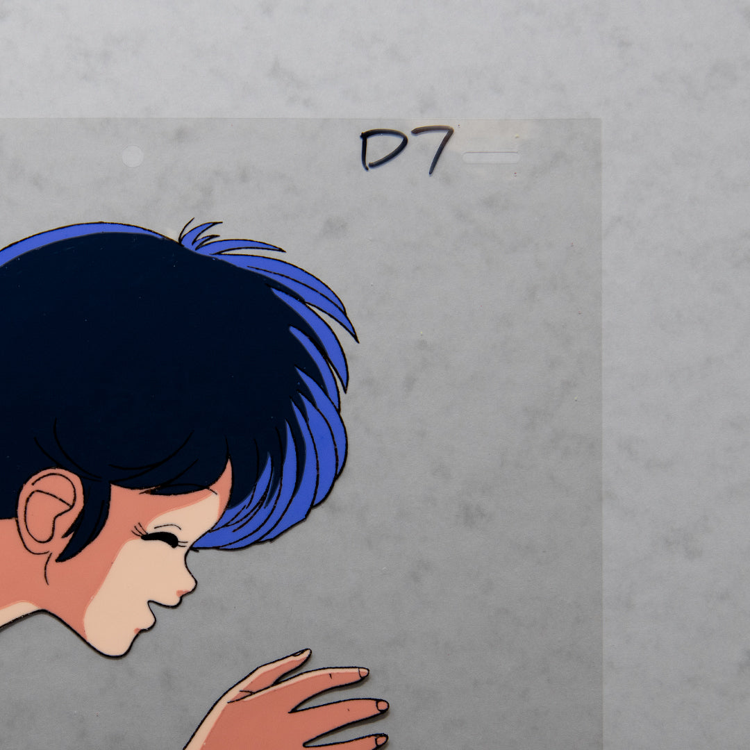Norakuro – Rika Profile, Smiling – original animation production artwork – detail 3
