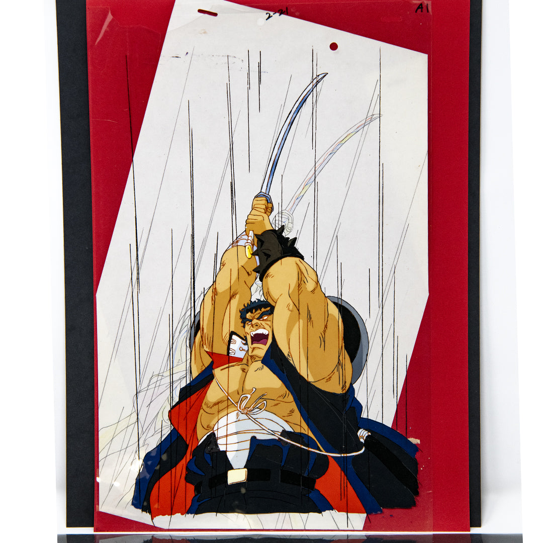Sakigake!! Otokojuku – Akashi Gouji – original animation production artwork – detail 3