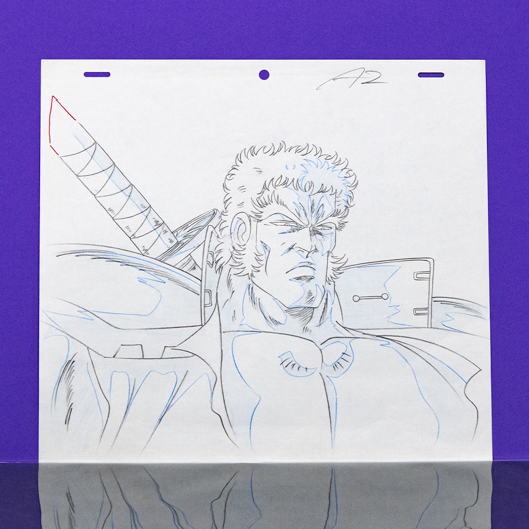 Sakigake!! Otokojuku – Akashi Gouji – original animation production artwork – detail 3