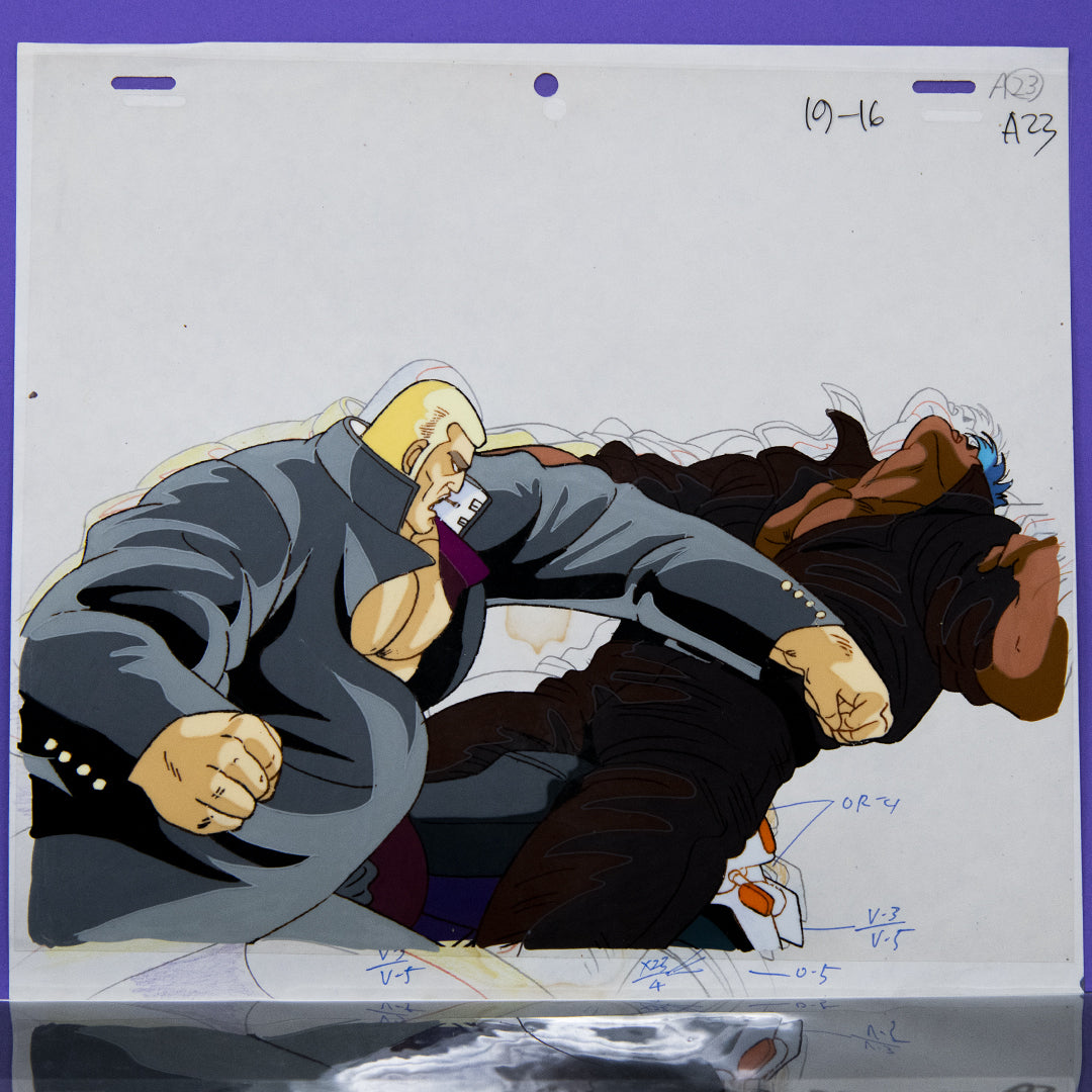 Sakigake!! Otokojuku - J Punch - Original Production Cel + Douga Stuck