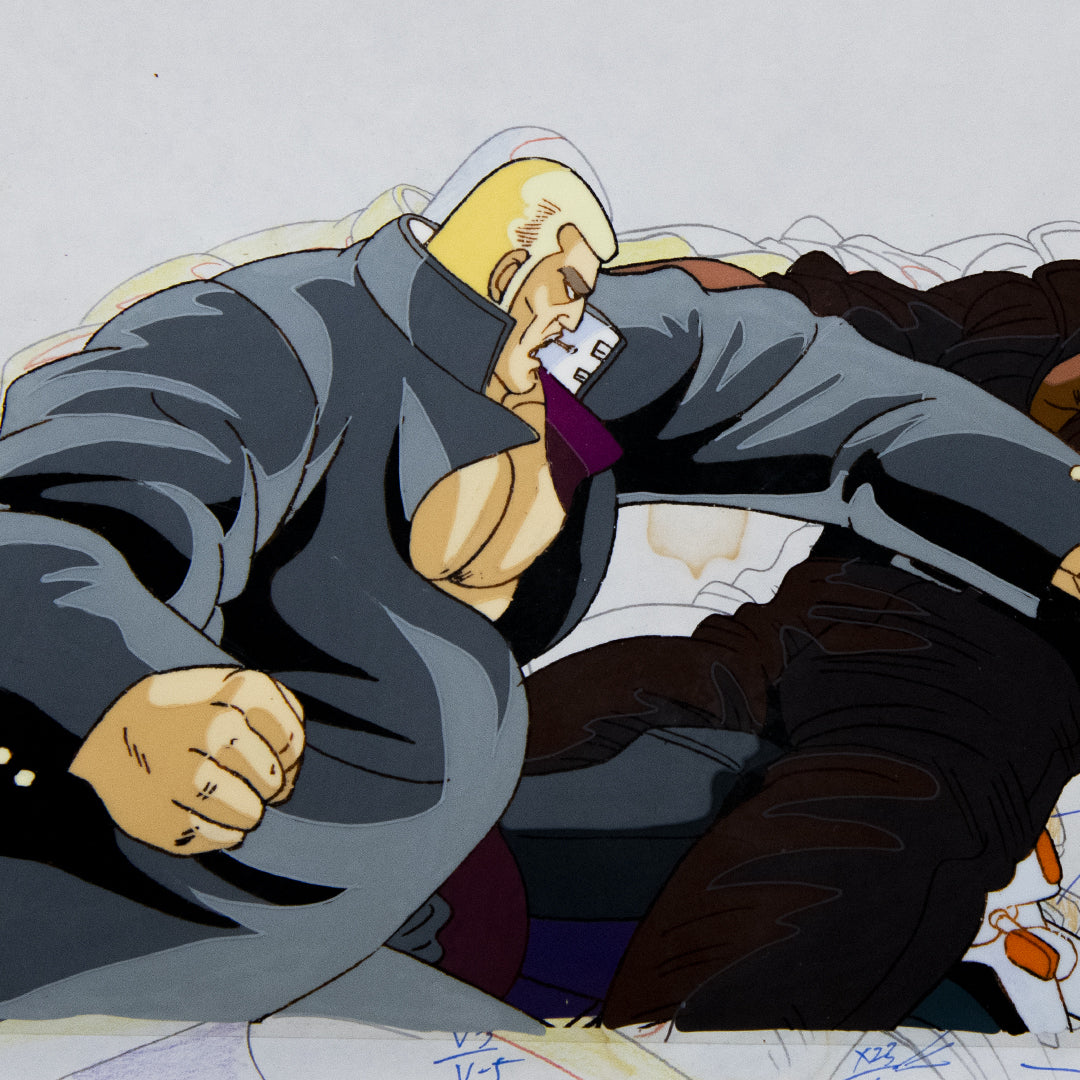 Sakigake!! Otokojuku – J Punch – original animation production artwork – detail 2