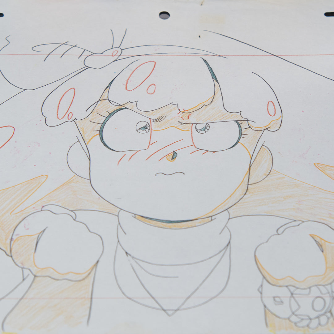 Magical Princess Minky Momo – Gigi Stressed Out – original animation production artwork – detail 4