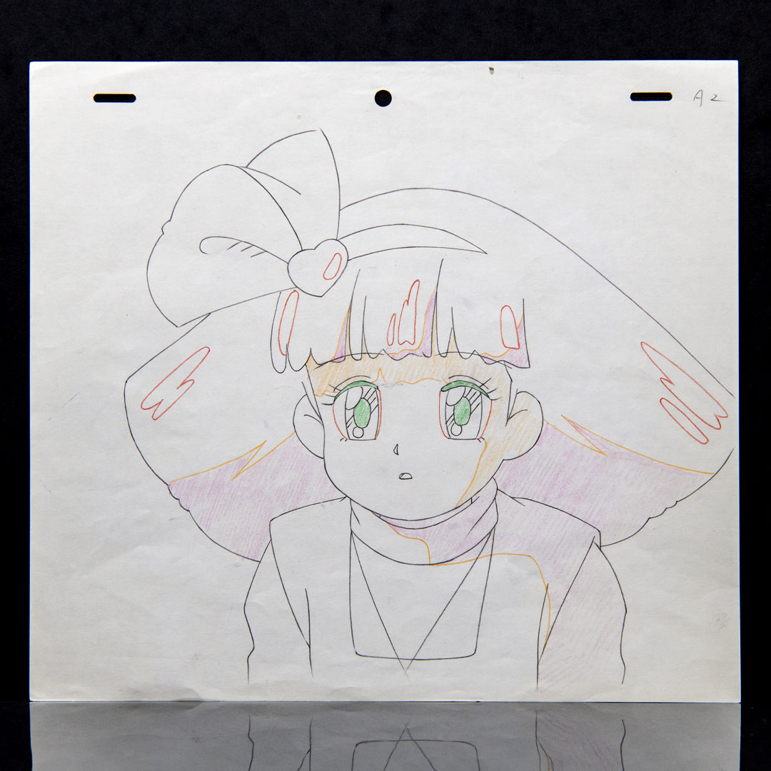 Magical Princess Minky Momo – Gigi Daydreaming – original animation production artwork – detail 2