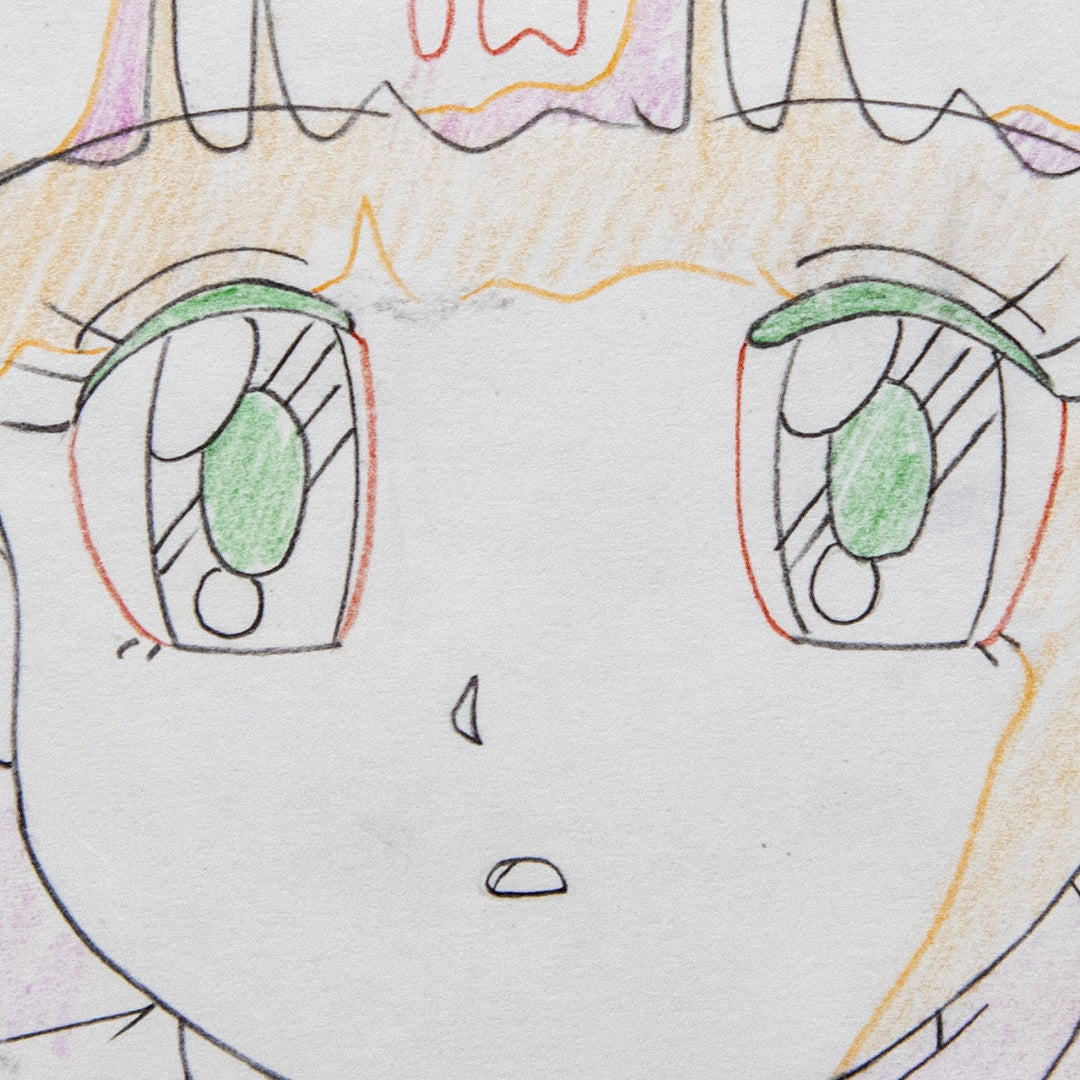 Magical Princess Minky Momo – Gigi Daydreaming – original animation production artwork – detail 3