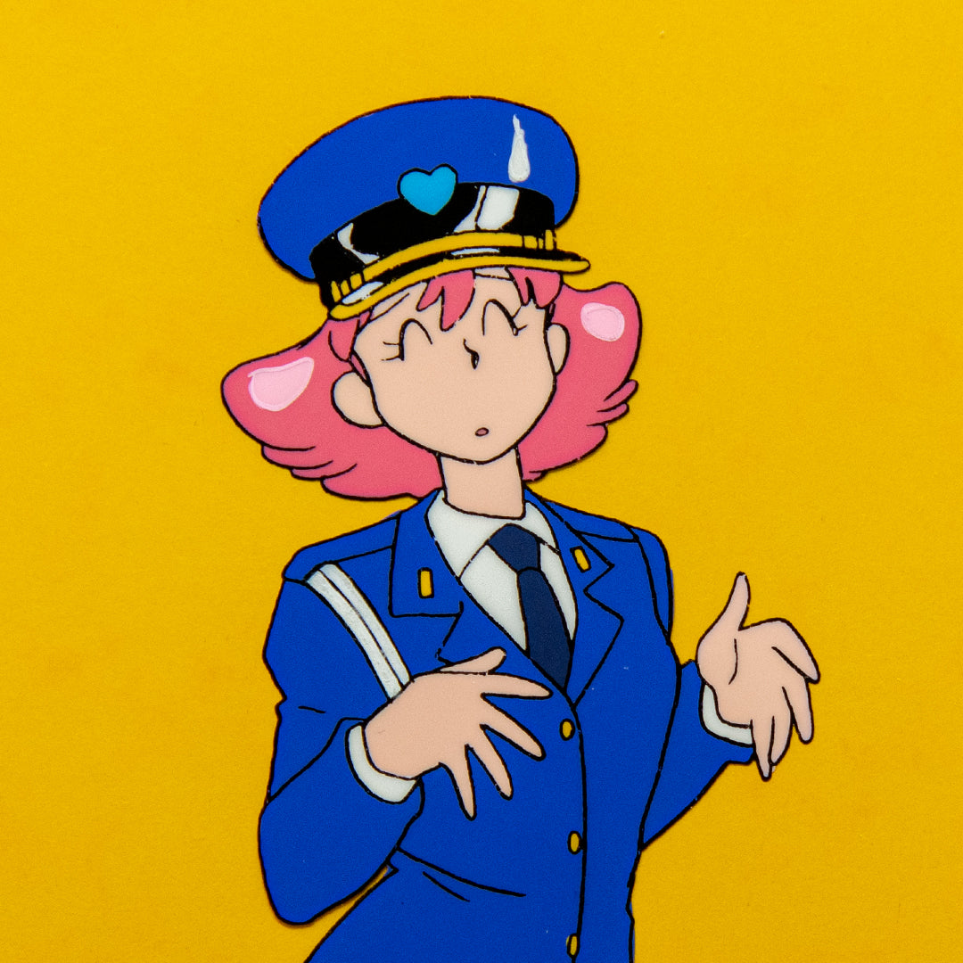 Magical Princess Minky Momo – Gigi Flight Attendant – original animation production artwork