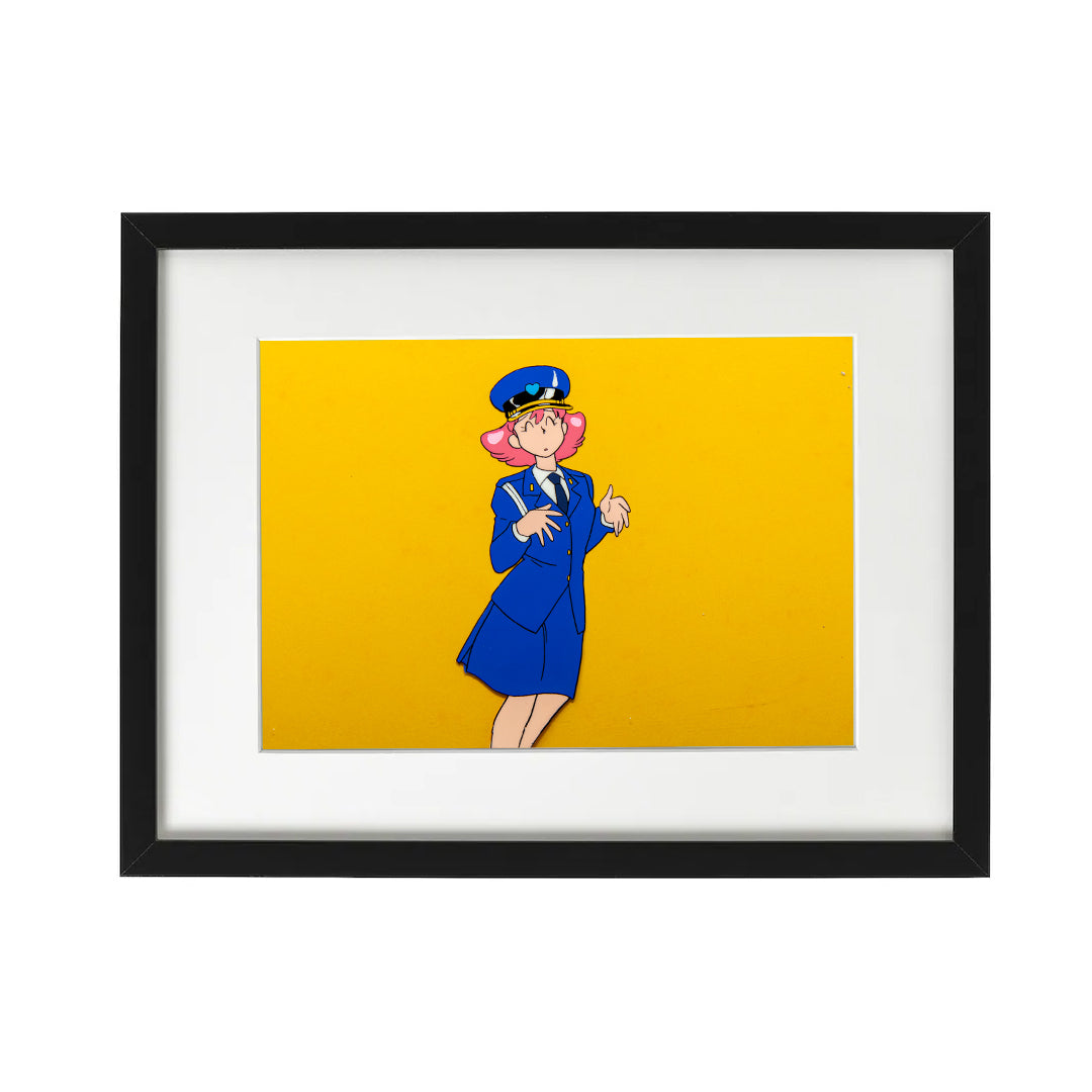 Magical Princess Minky Momo – Gigi Flight Attendant – original animation production artwork – detail 5