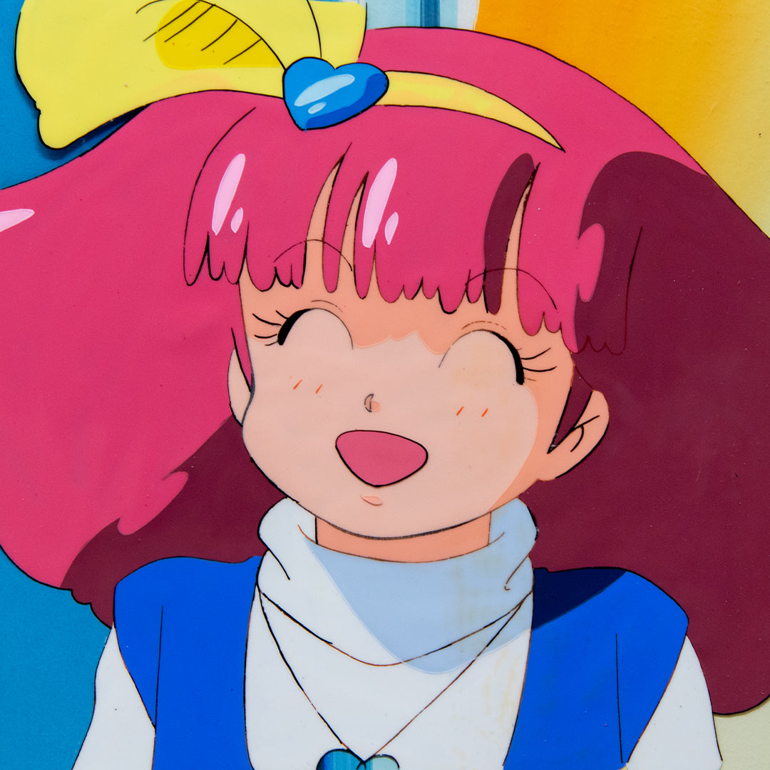 Magical Princess Minky Momo - Gigi Cute & Smiling - Production Cel + Background & Douga