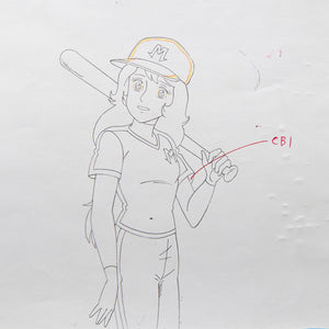 Magical Princess Minky Momo - Baseball Game - Production Cel + Douga