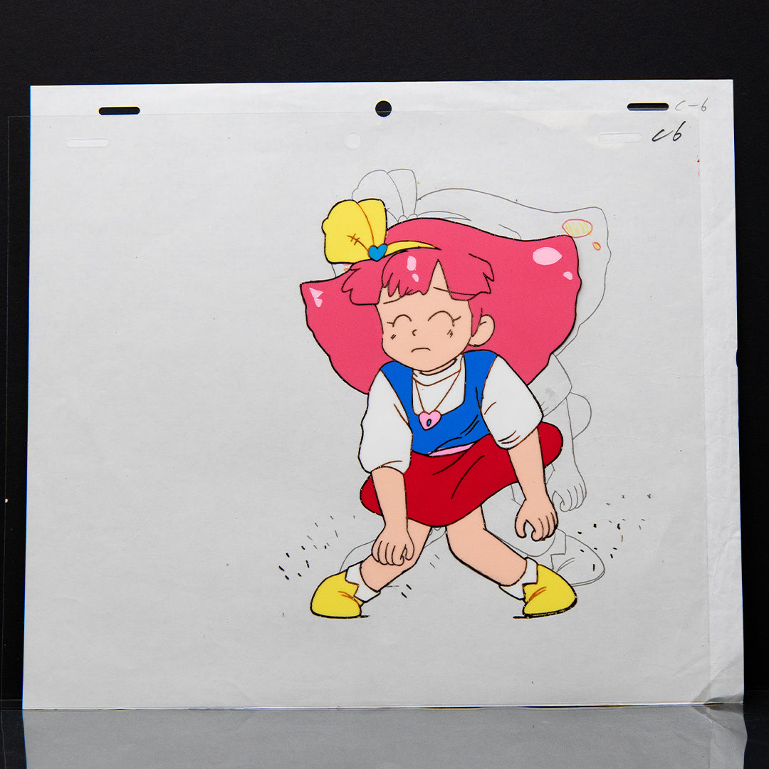 Magical Princess Minky Momo – Gigi Tired – original animation production artwork – detail 2