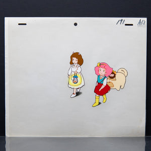 Magical Princess Minky Momo - Walking with Friends - Production Cel + Douga