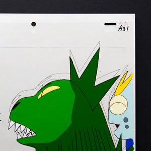 Magical Princess Minky Momo - Godzilla and Ultraman - Production Cel + Douga Stuck