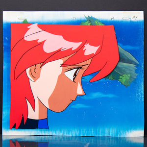 Magical Princess Minky Momo - Gigi Profile - Production Cel + Douga + Original Background