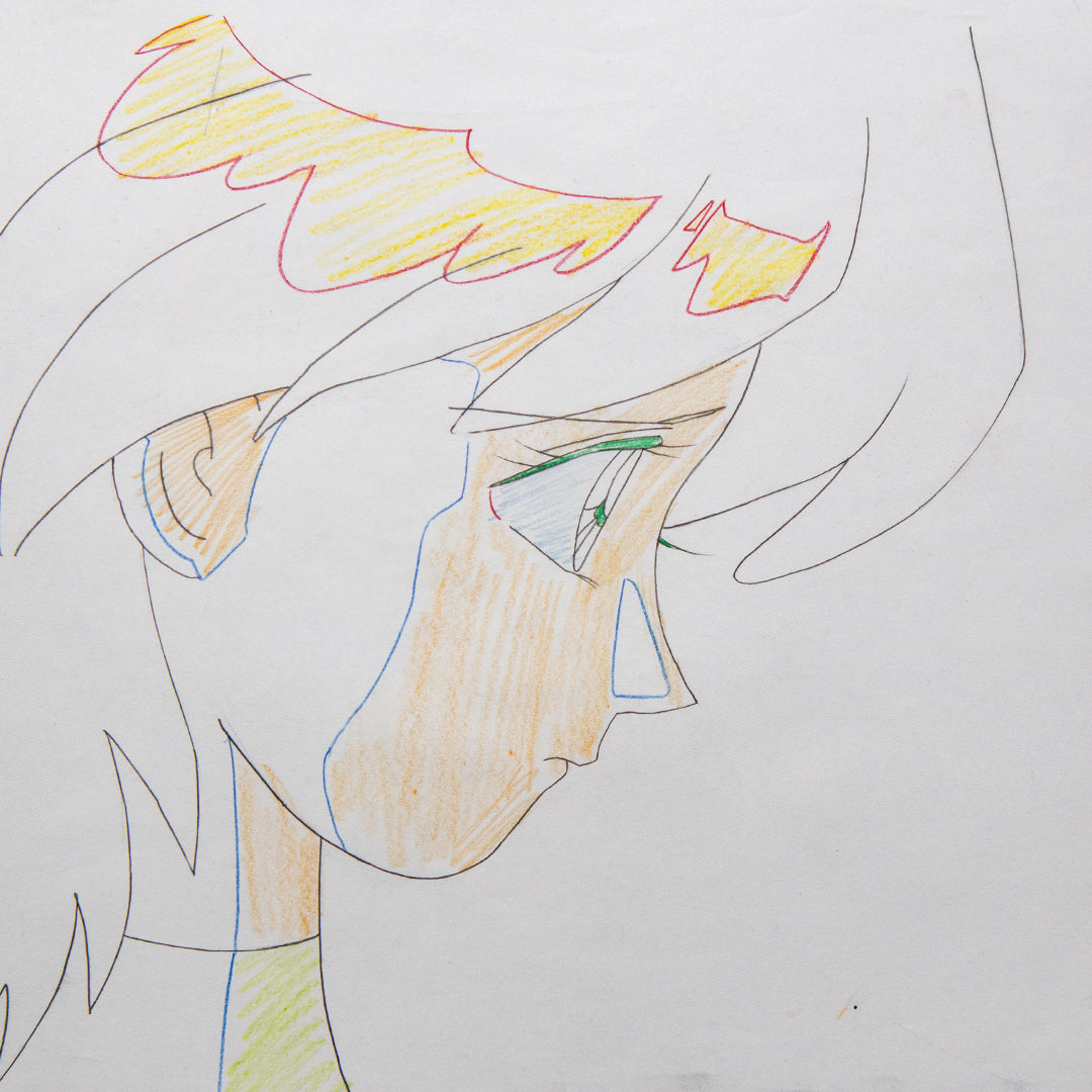 Magical Princess Minky Momo – Gigi Profile – original animation production artwork – detail 6