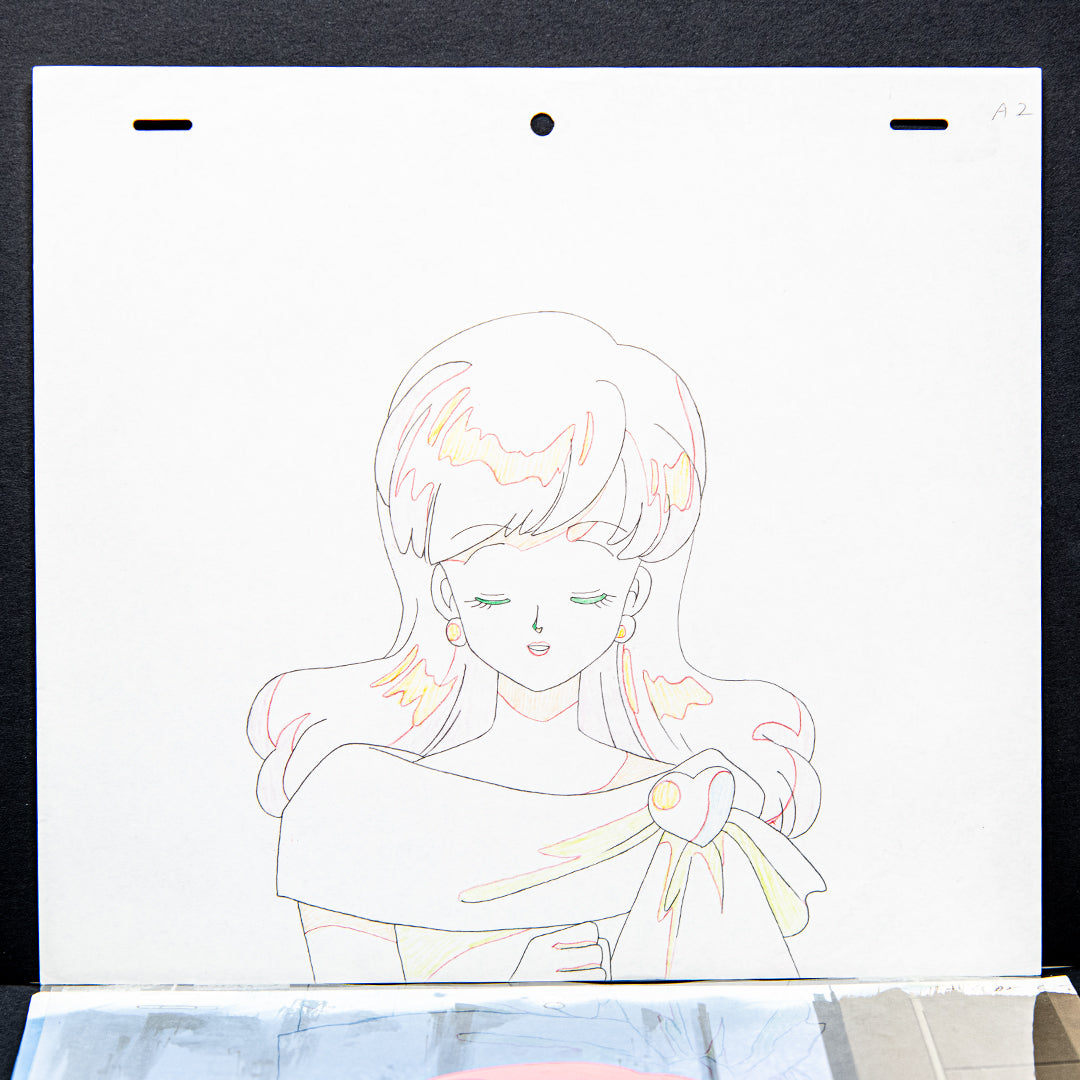 Magical Princess Minky Momo – Gigi Stunning – original animation production artwork – detail 4