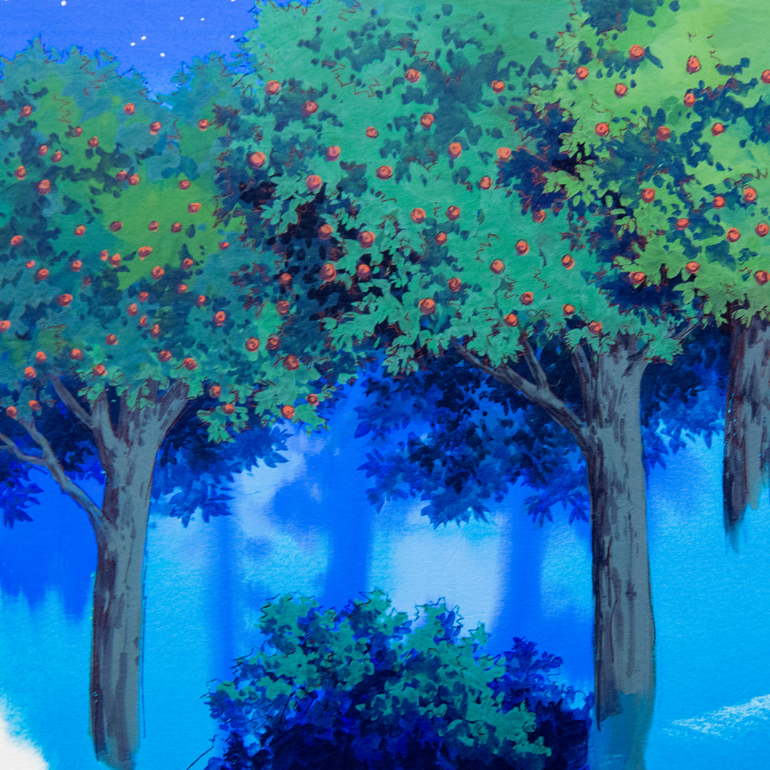 Magical Princess Minky Momo – Gigi with Wand and Magician – original animation production artwork – detail 6