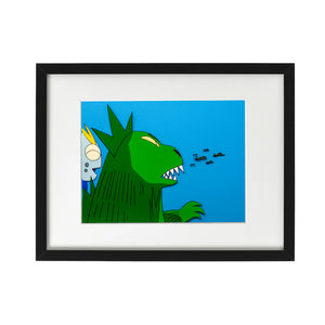 Magical Princess Minky Momo - Godzilla and Ultraman 2 - Production Cel