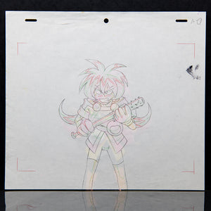 NG Knight Ramune & 40 - Princess Milk Angry - Original Production Cel Anime + Douga Stuck