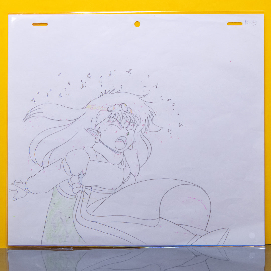 NG Knight Ramune & 40 - Princess Milk Sneezing - Original Production Cel + Douga Anime