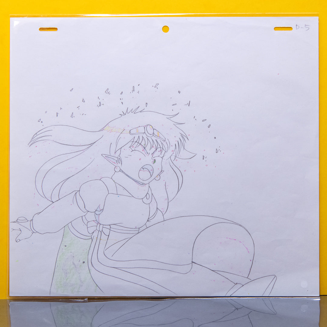 NG Knight Ramune & 40 – Princess Milk Sneezing – original animation production artwork – detail 2