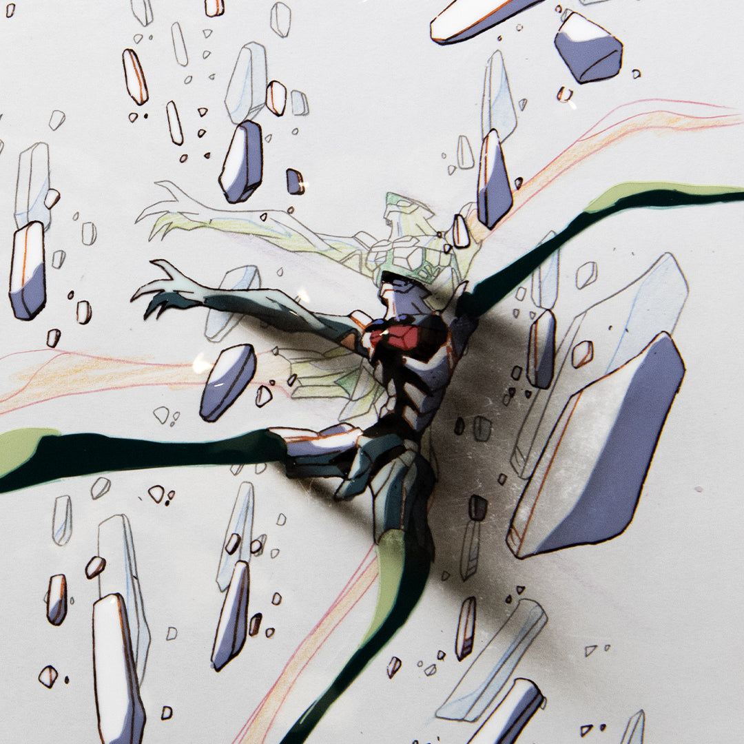 NG Knight Ramune & 40 – Action Scene – original animation production artwork