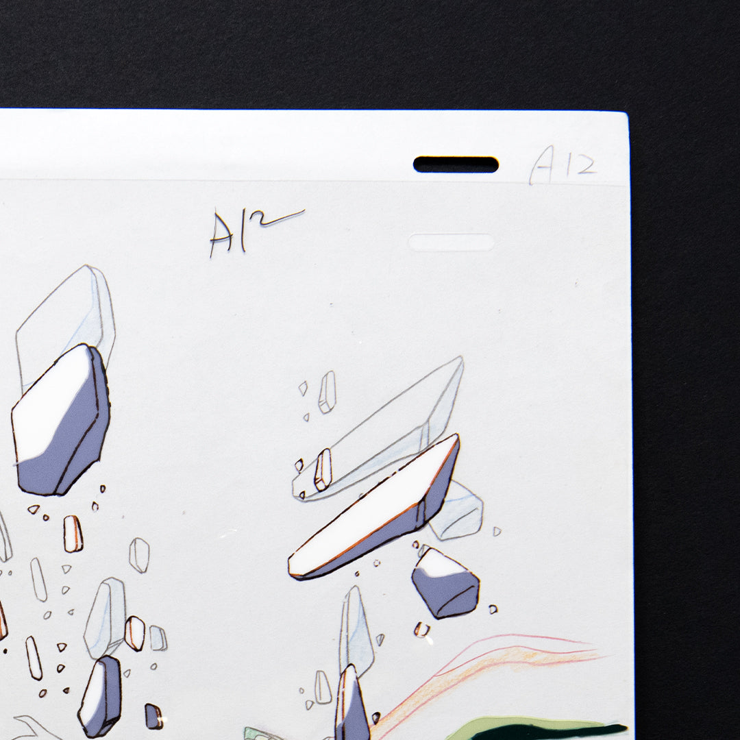 NG Knight Ramune & 40 – Action Scene – original animation production artwork – detail 5