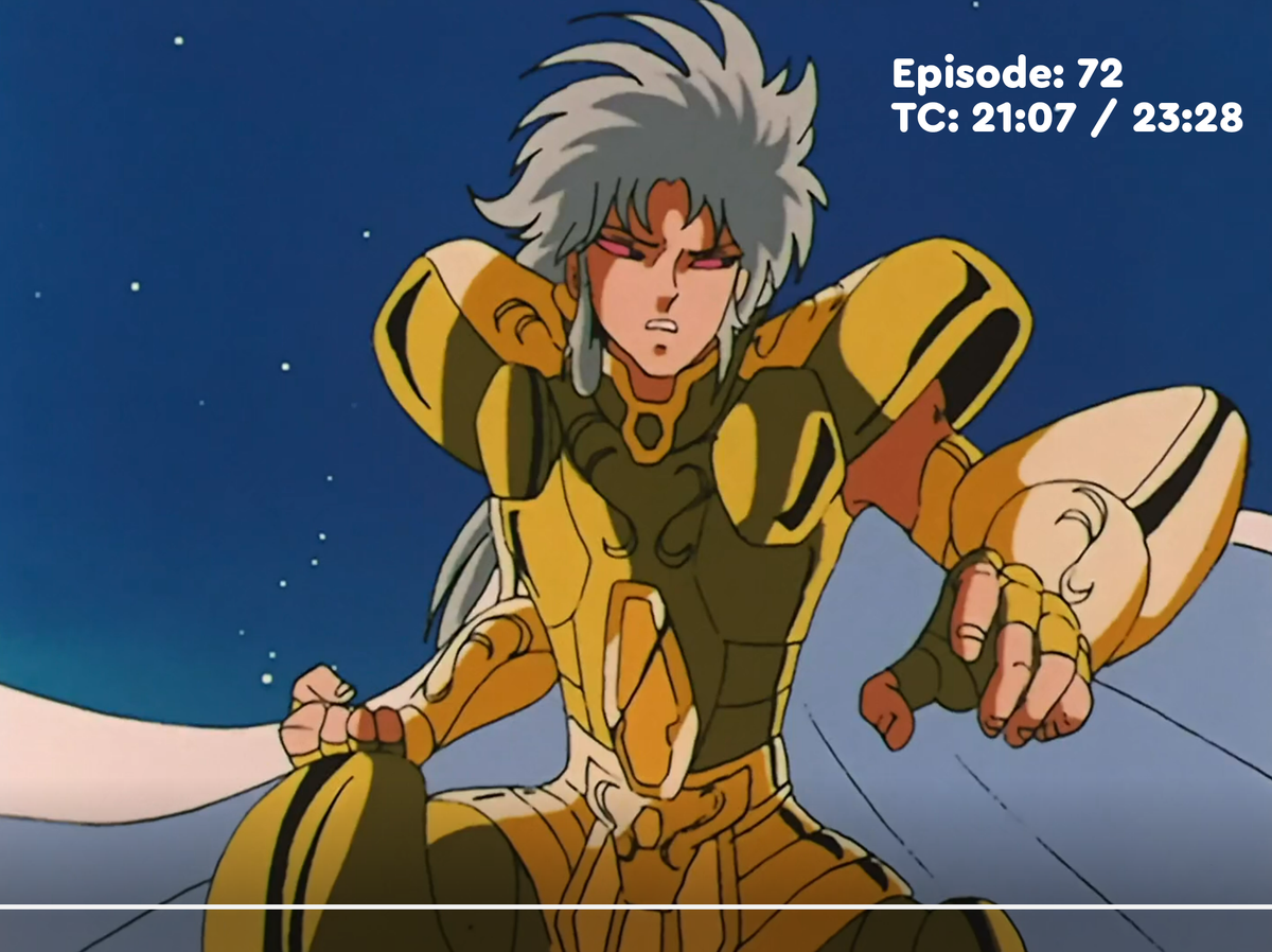 Saint Seiya – Saga, Gemini Saint – original animation production artwork – detail 2
