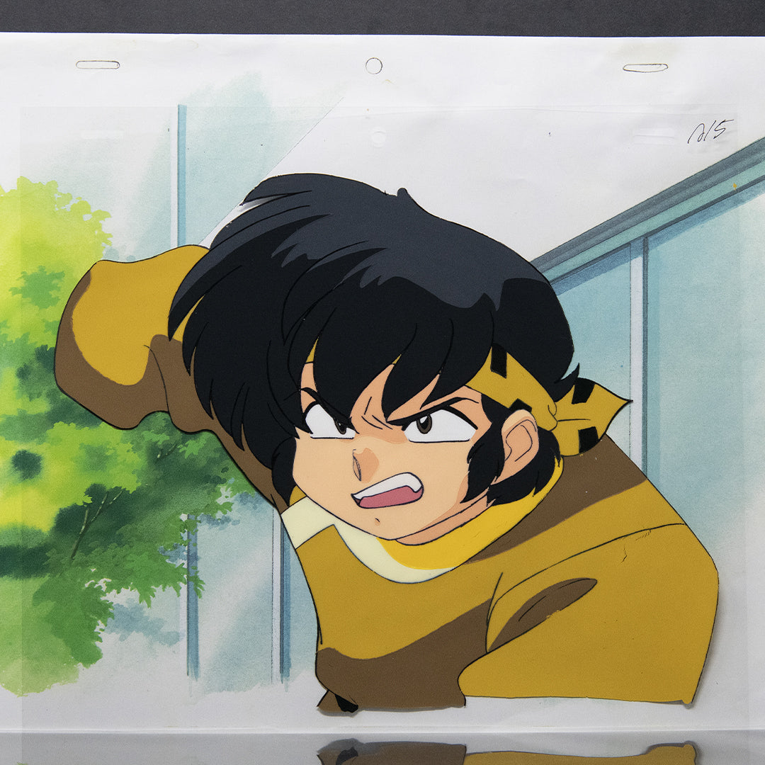 Ranma 1/2 - Ryoga Hibiki - Rumiko Takahashi - Original Hand Painted Production cel + Douga and copy BG