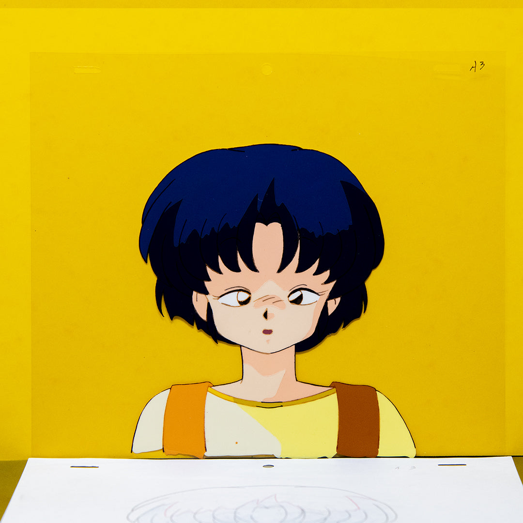 Ranma 1/2 -Akane Tendo - Rumiko Takahashi - Original Hand Painted Production cel + Douga