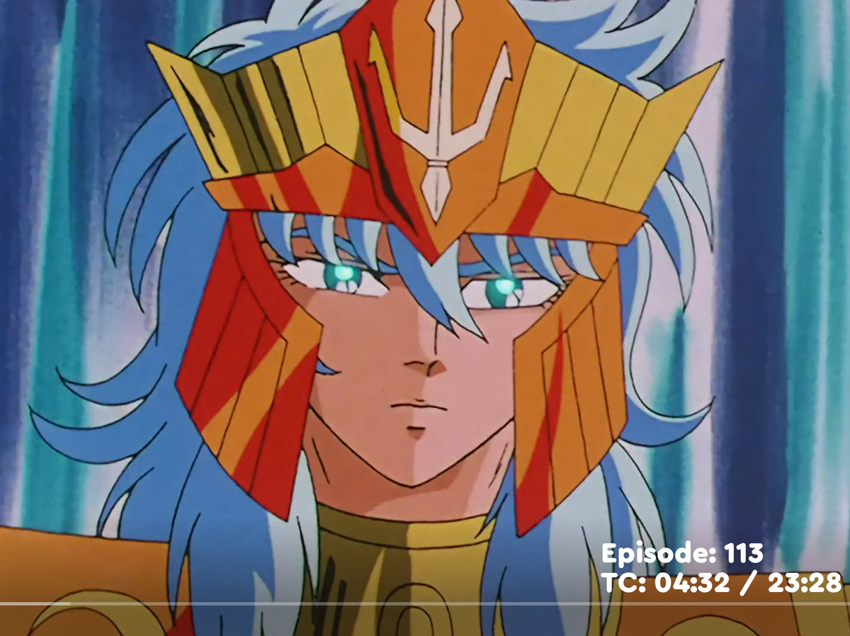 Saint Seiya – Poseidon – original animation production artwork – detail 2