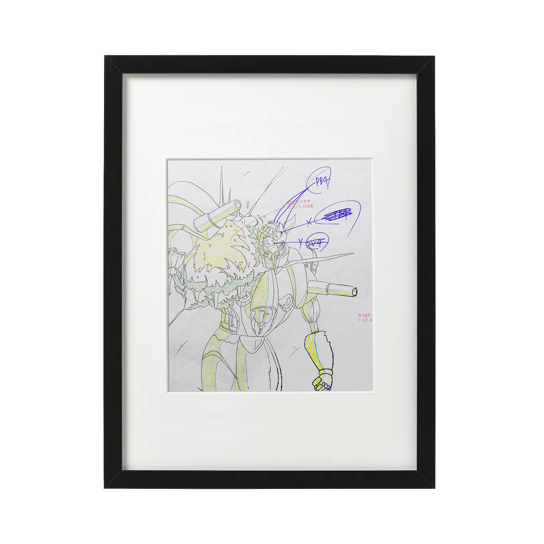 Super Bikkuriman – Mecha Explosion – original animation production artwork – detail 3