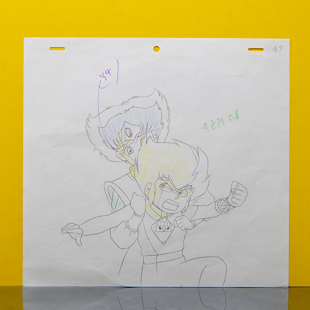 Super Bikkuriman – Original Production Douga – original animation production artwork – detail 2