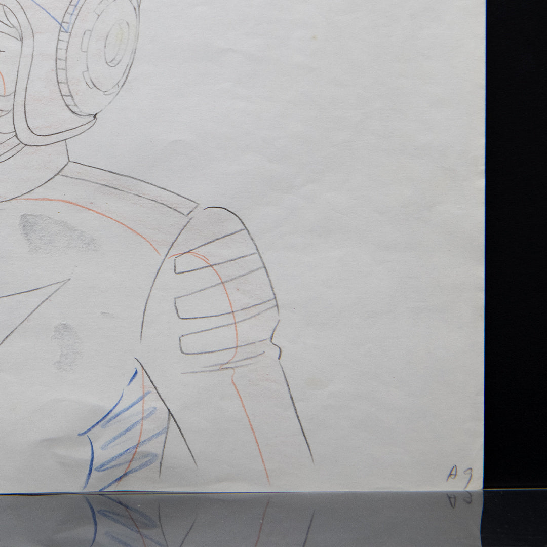 Space Battleship Yamato – Susumu Kodai – original animation production artwork – detail 3