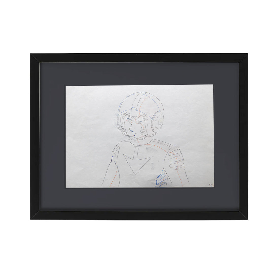 Space Battleship Yamato – Susumu Kodai – original animation production artwork – detail 5