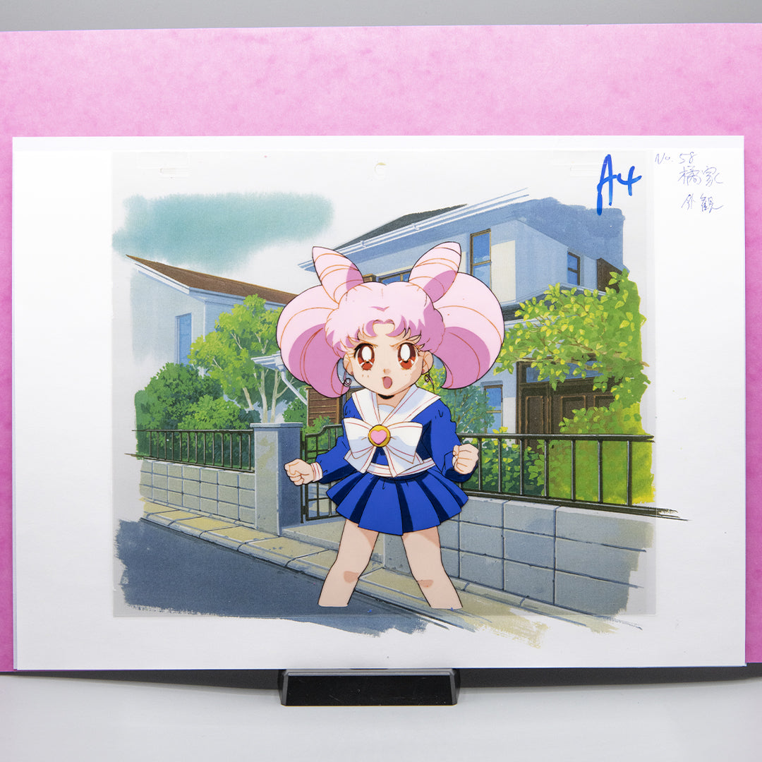 Sailor Moon – Sailor Chibi Moon – original animation production artwork – detail 3