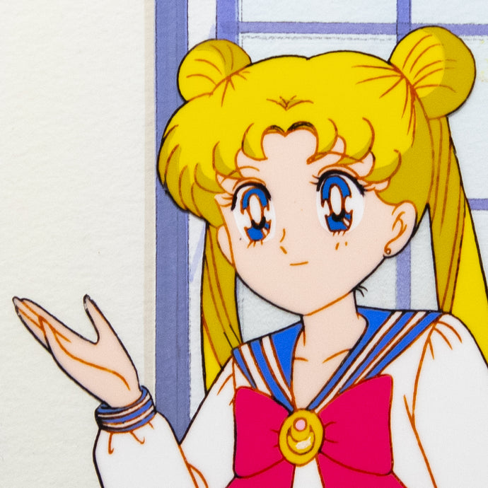 Sailor Moon - Usagi Tsukino Princess - Princess Serenity - Original Anime Production Cel + Douga and Background