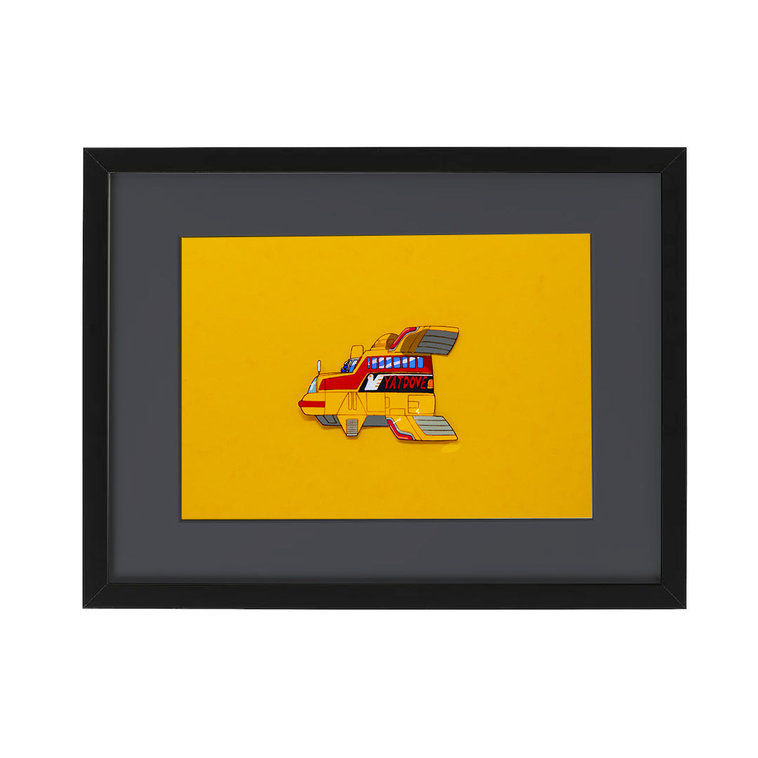 YAT Untroubled Space Tours – Spaceship YATDOVE – original animation production artwork – detail 5