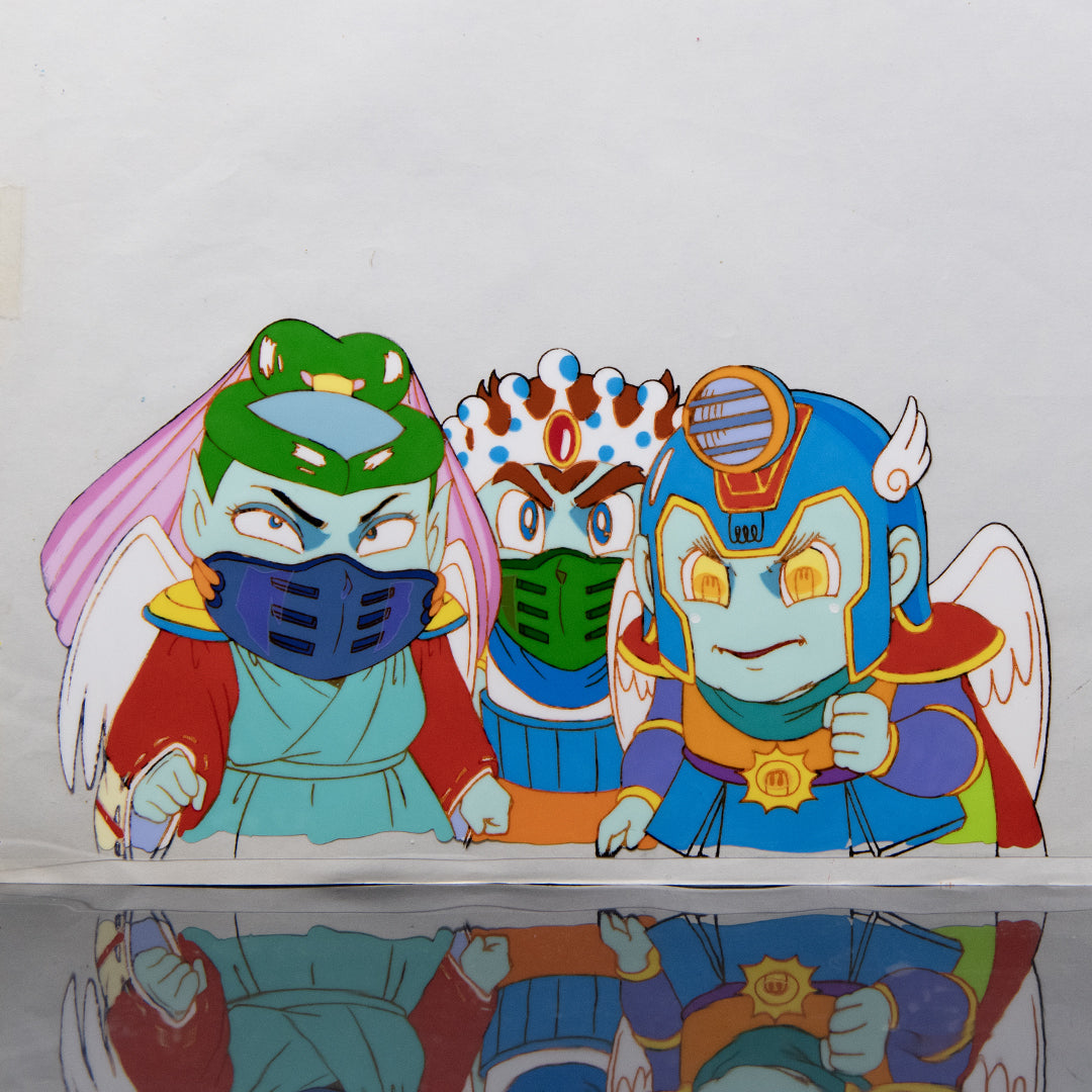 Bikkuriman group of villains original production cel and douga