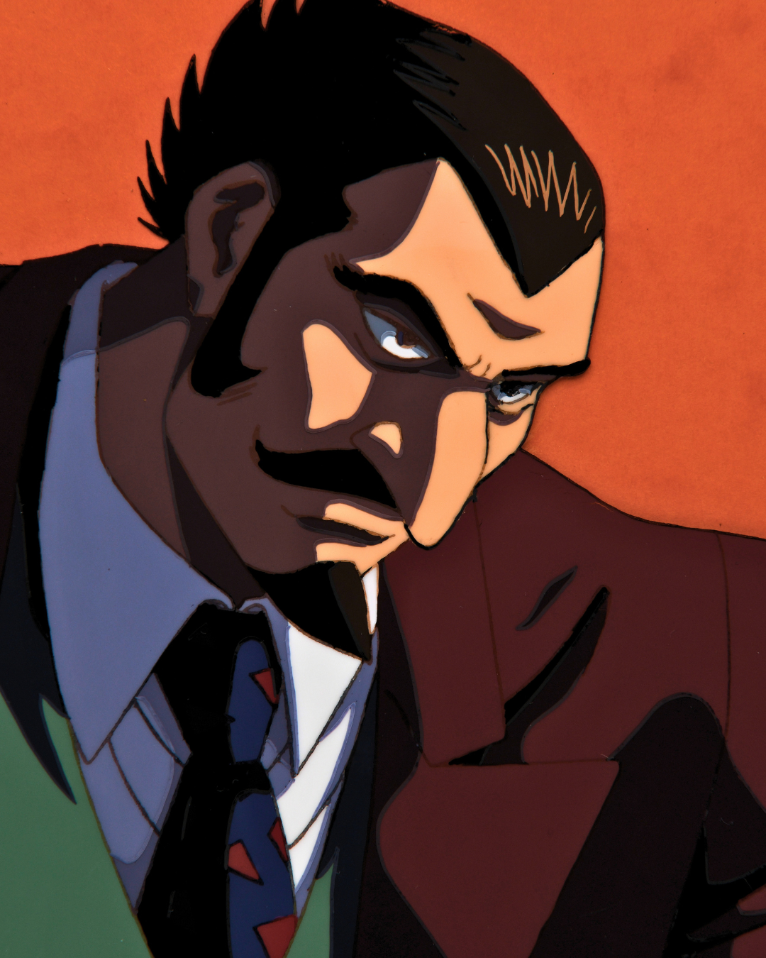 Black Jack: The Movie 1996 Chairman Brane original production cel close-up portrait