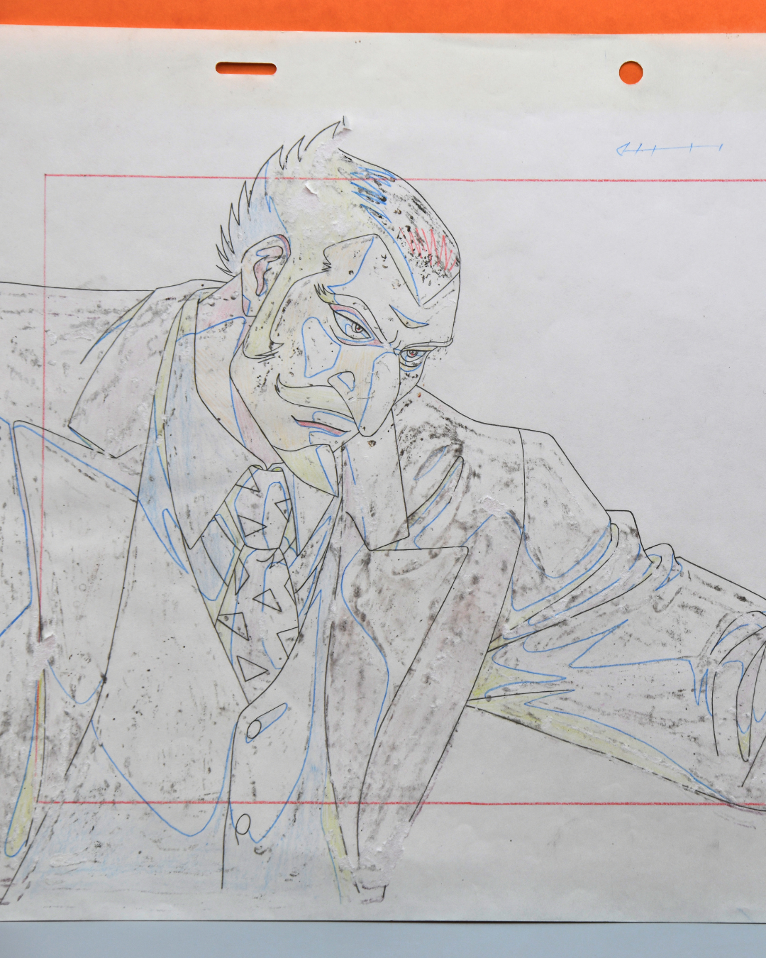 Original Chairman Brane douga drawing from Black Jack: The Movie 1996