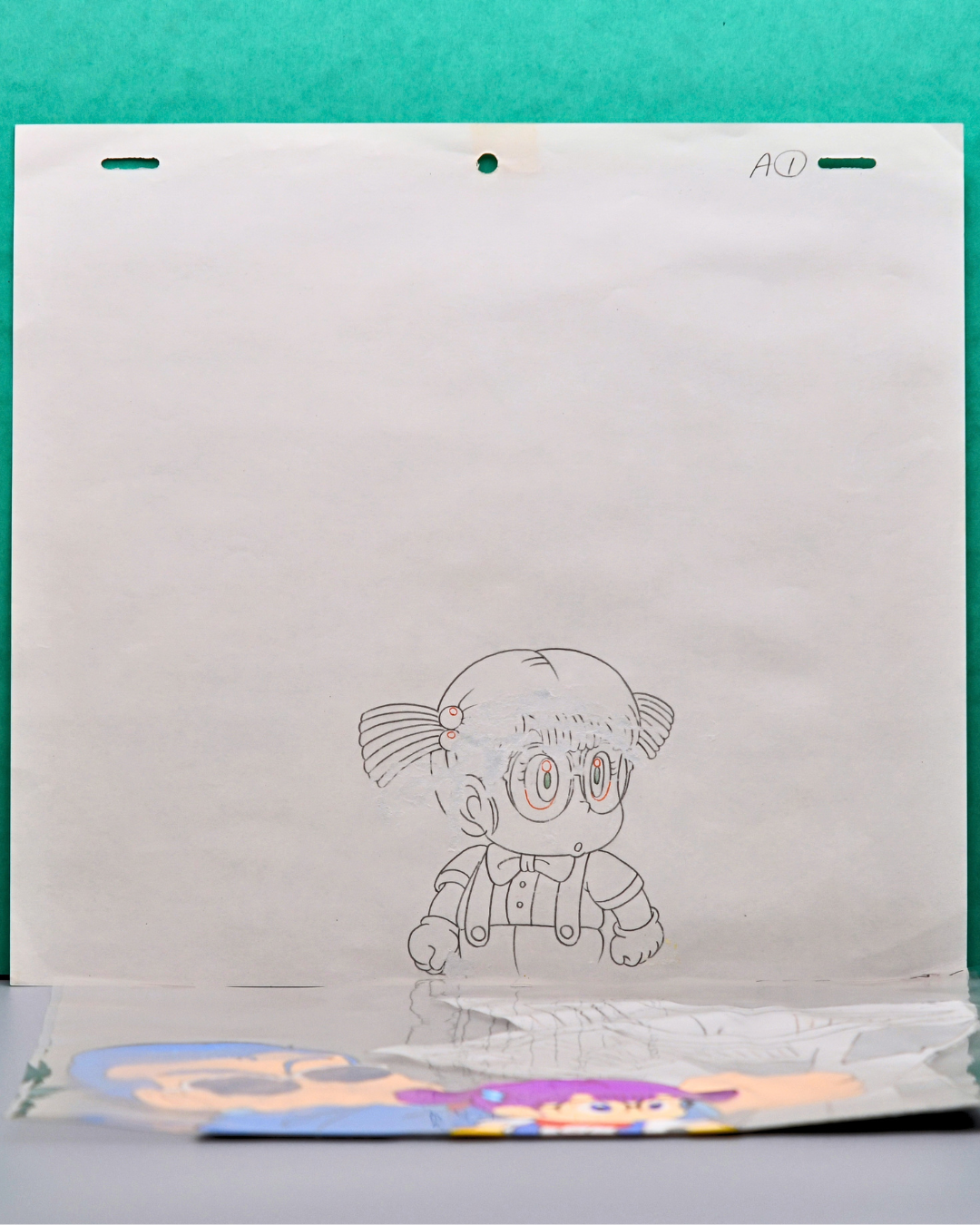Arale Norimaki matching production douga from Dr. Slump, full view