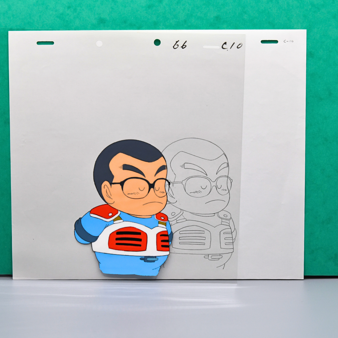 Charmy Yamada original production cel with matching douga from Dr. Slump