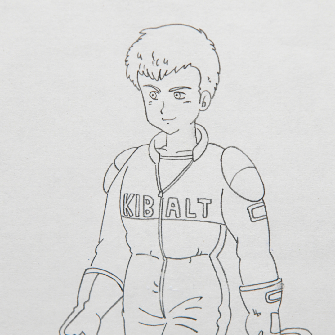 Detail of Dertze Kibalt original Dr. Slump douga production drawing