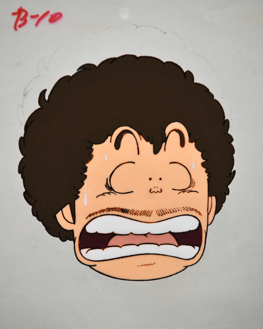 Senbei Norimaki open-mouth floating head portrait original Dr. Slump production cel by Toei Animation