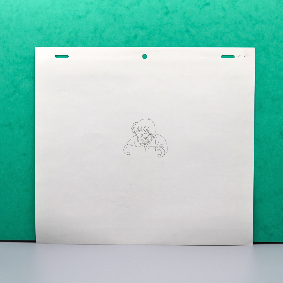 Original Dr. Slump production douga of Tsukutsun Tsun during the race scene
