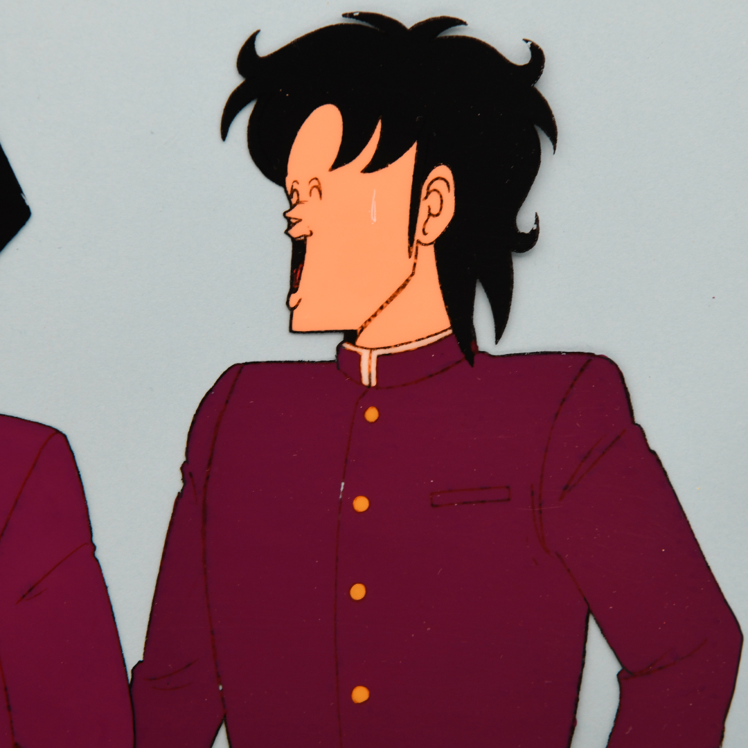 Rei Ichido close-up detail from an original High School! Kimengumi production cel