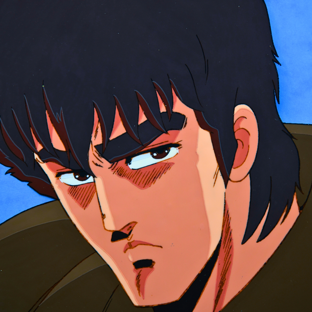 Kenshiro original Hokuto no Ken production cel close-up