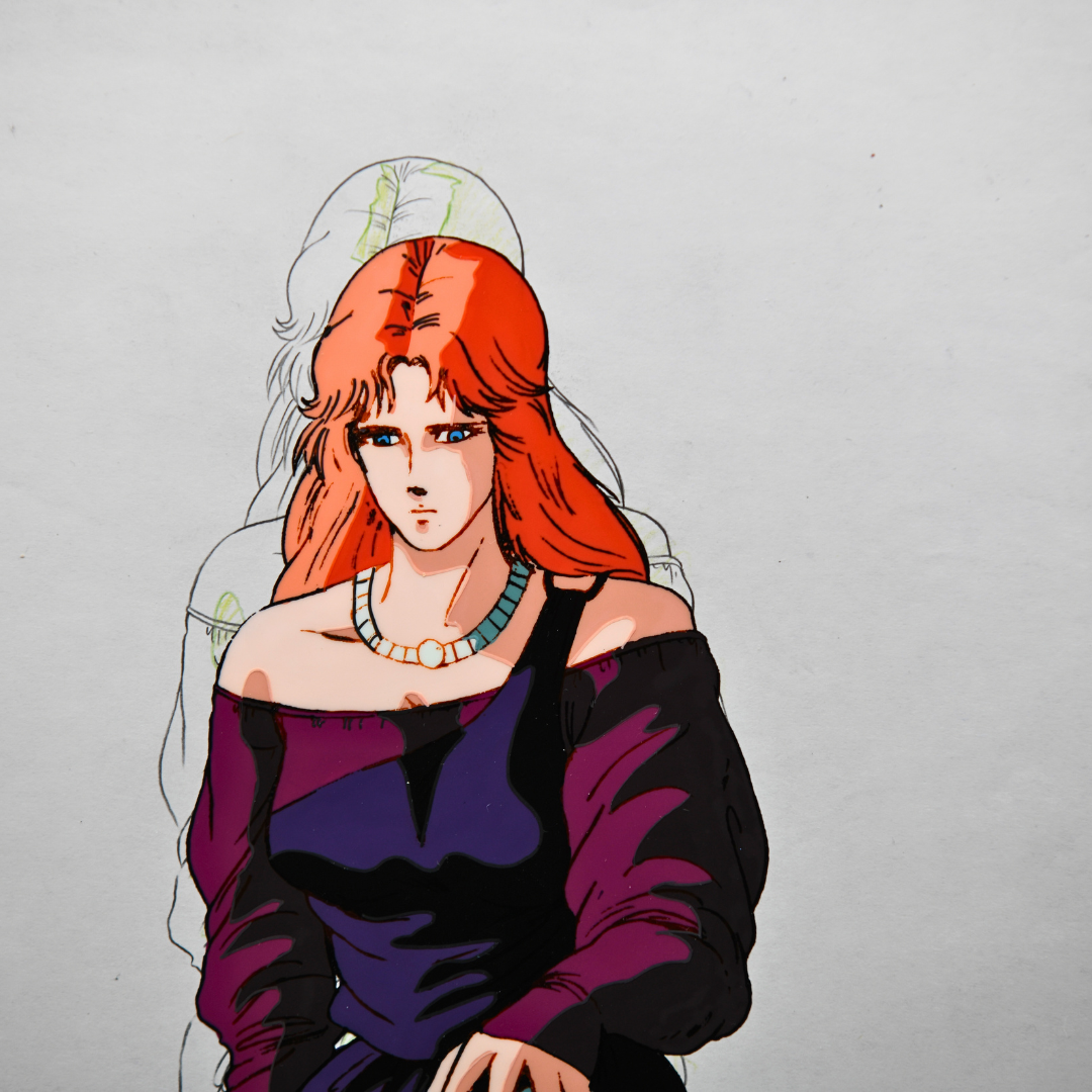 Yuria original production cel detail from Fist of the North Star