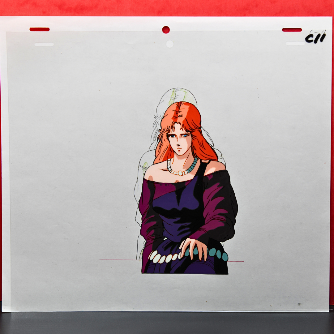 Yuria original production cel full view from Fist of the North Star