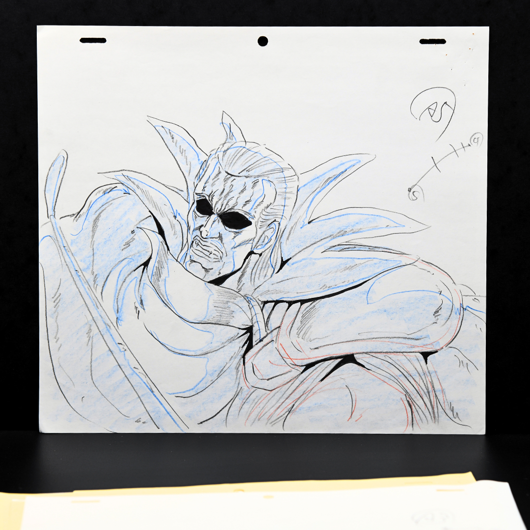 Jakoh original douga animation drawing from Fist of the North Star 2, production artwork